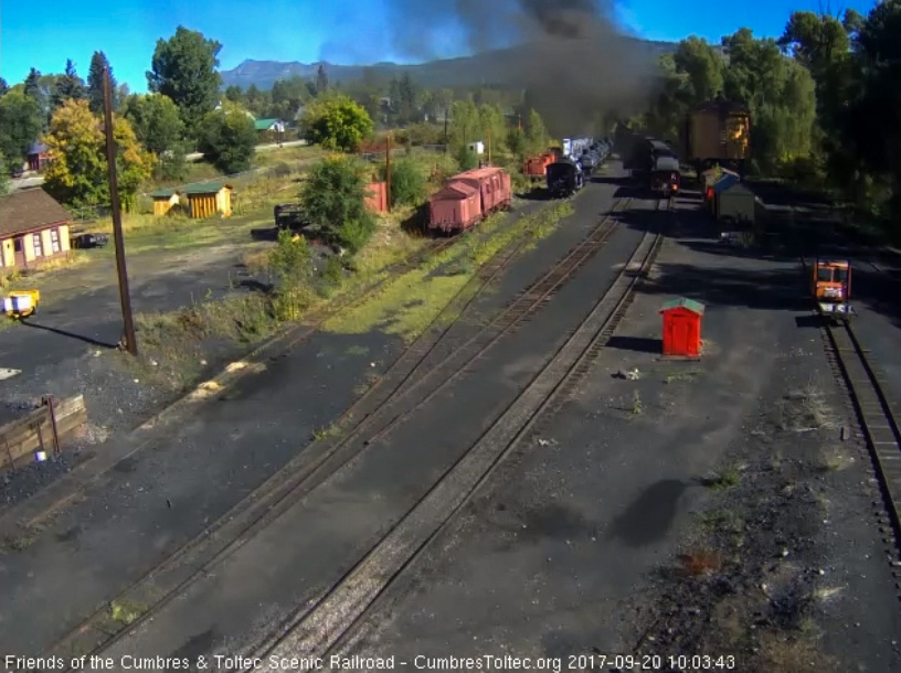 9-20-17 The parlor is passing the tanks as the locomotives clear the yard.jpg