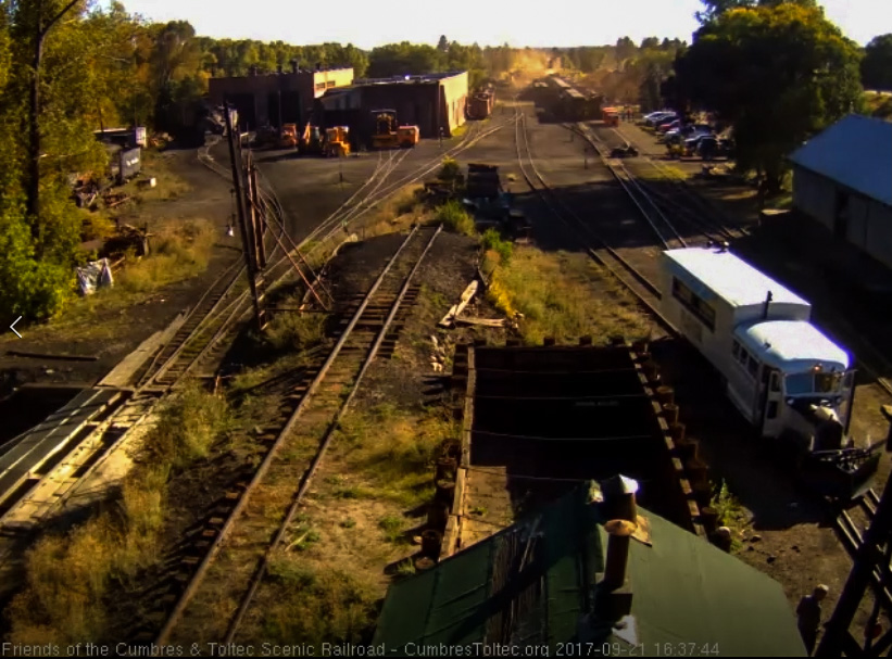 9-21-17 The Goose 5 is coming out on the main line as it heads to Cumbres for its check ride.jpg