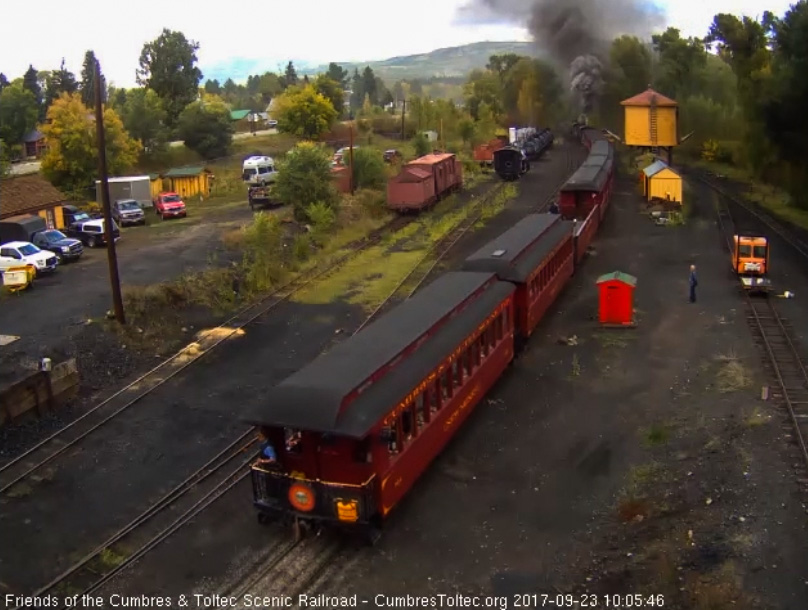 9-23-17 As the parlor New Mexico passes the tipple, the conductor is still on the platform.jpg