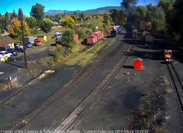 9-24-17 The parlor Colorado is by the tank as the train departs Chama.jpg