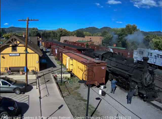 9-24-17 The 488 slows as it passes the depot.jpg