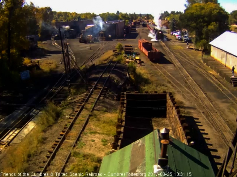 9-25-17 The 488 gets the 8 car train 216 underway while we see the 15 is running.jpg