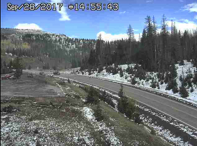 9-28-17 The passengers of 215 got a little snow at Cumbres in their 8 car train.jpg