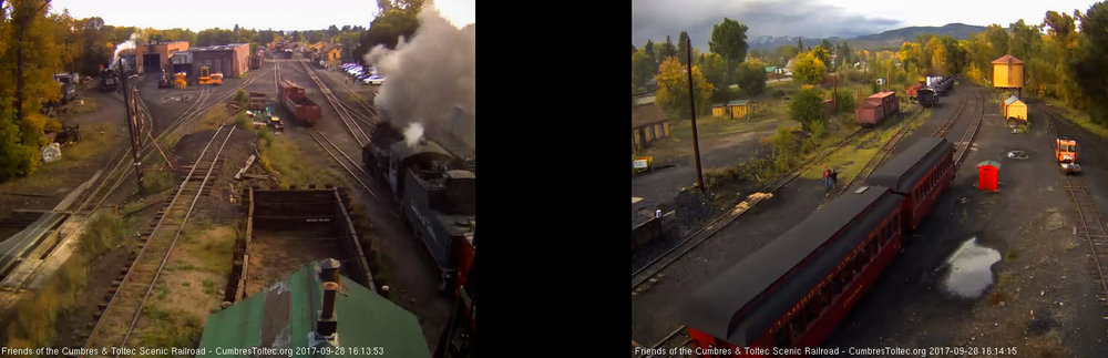 9-28-17 As the train passes the tipple, look at the time difference between the 2 cams.jpg