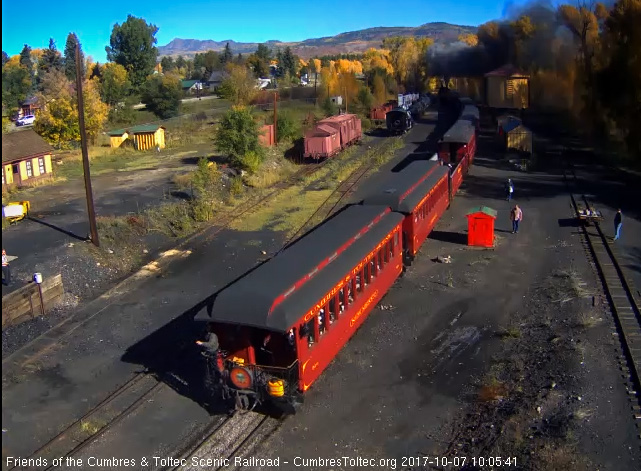 10-7-17  The parlor New Mexico is past the tipple and 488 is out of the yard.jpg