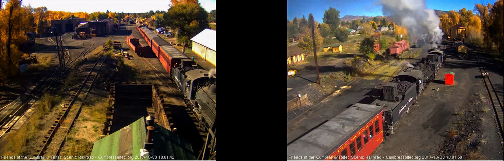 10-8-17  The 487 and 489 are by the tipple in the north cam and in the south we see almost all the train.jpg