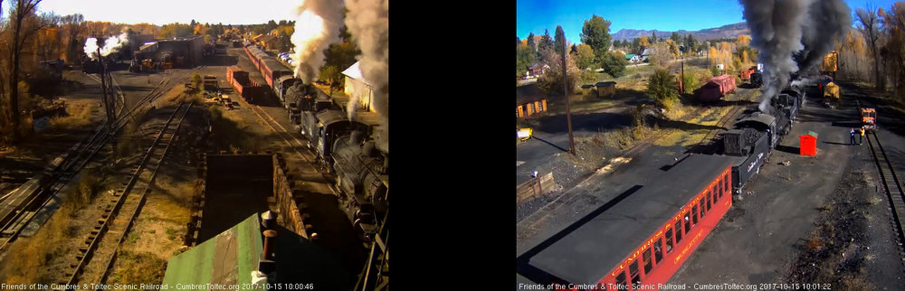 10-15-17 Through the magic of out of sync cam, we see the whole train in the south side and the working locomotives in the north cam.jpg