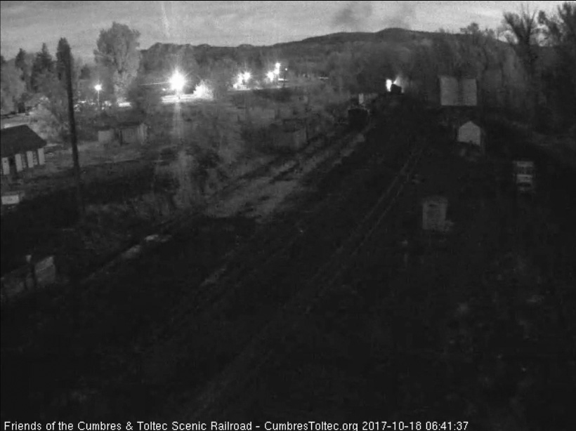 10-18-17 The little train is exiting the yard.jpg