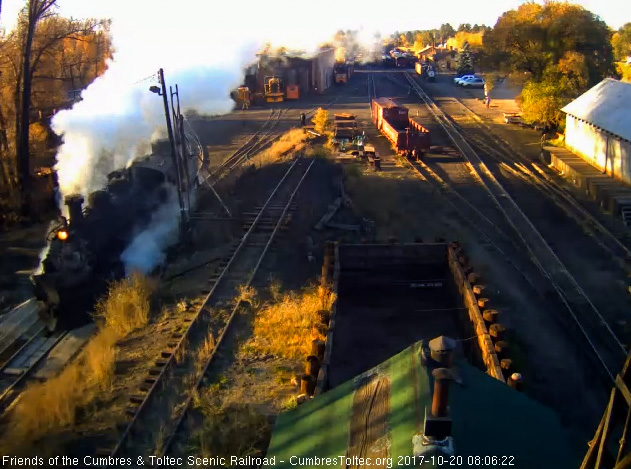 10-20-17 The 489 moves over the pit for its morning cleaning.jpg
