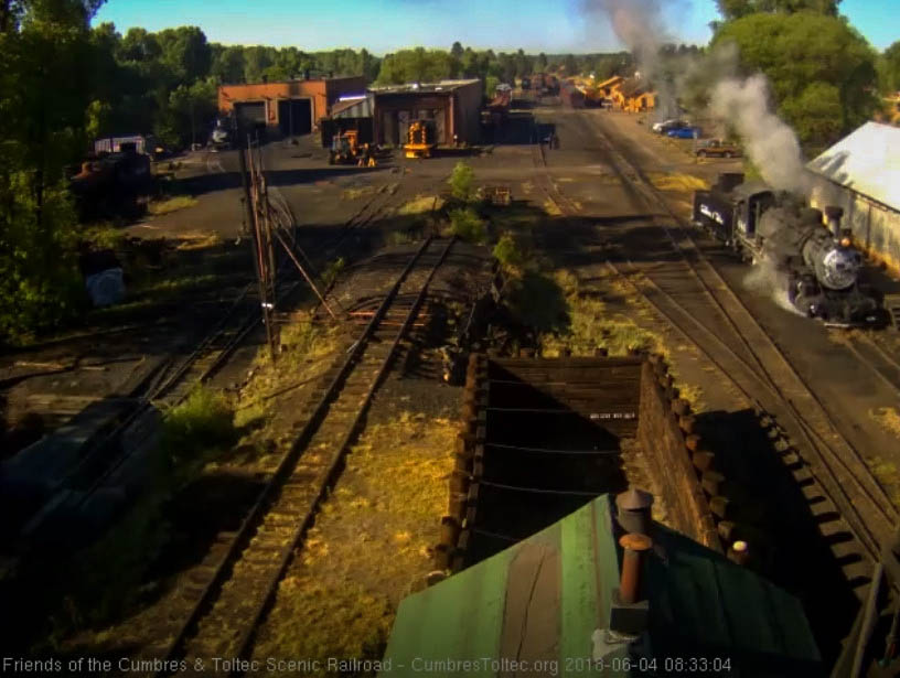 2018-06-04 The 484 now pulls past the wood shop as it heads to the coal dock.jpg
