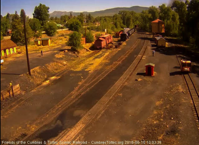 2018-06-10 The last cars of the train are rounding the curve north of the yard.jpg