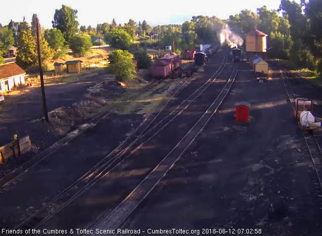 2018-06-12 The 489 has now gone to the tank to wash the coal down.jpg
