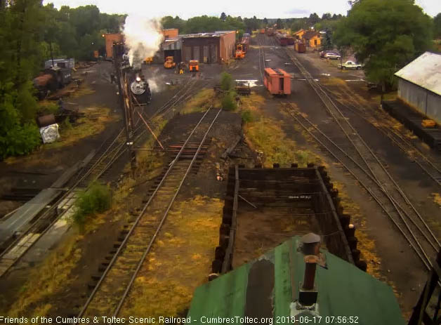 2018-06-17 Fresh from servicing, the 484 comes out to begin the day.jpg