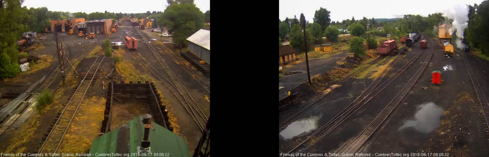 2018-06-17 As 484 heads to the tank, 487 has backed into the west stall.jpg