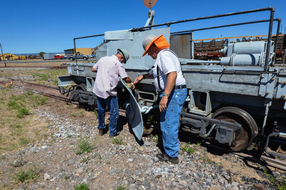2018-06-20 A flanger being worked on in Antonito.jpg