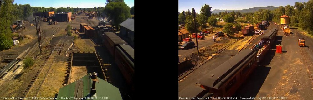 2018-06-25 The train passes the tipple with Frank waving with both arms in the open gon.jpg