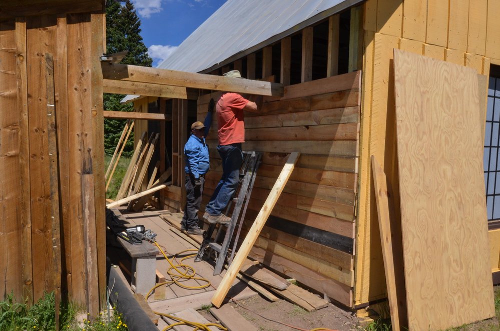 2018-06-26 The siding is going up at Cumbres.jpg