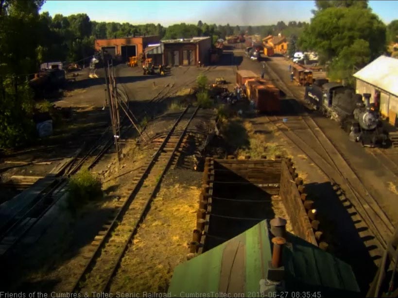2018-06-27 The 488 moves by the woodshop as it heads to the coal dock.jpg