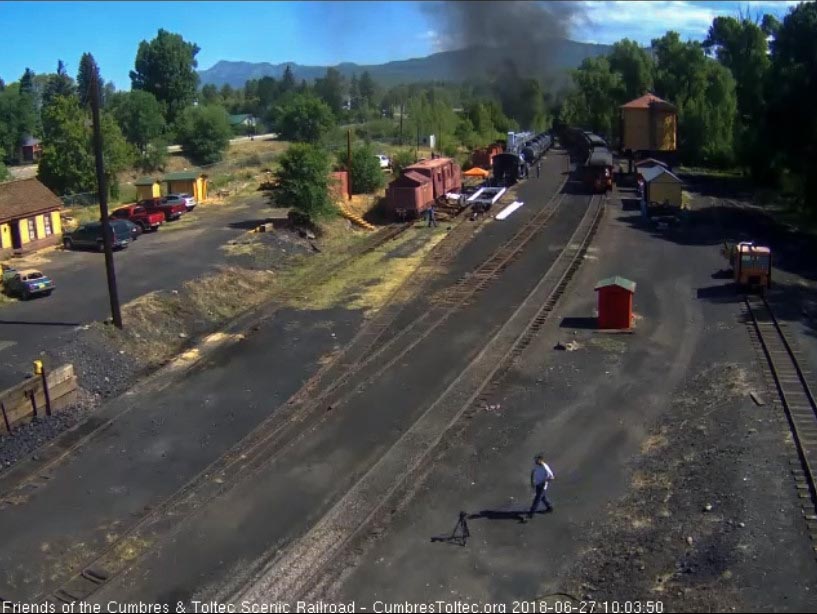 2018-06-27 As the parlor New Mexico is at the tank and the locomotives are into the curve.jpg