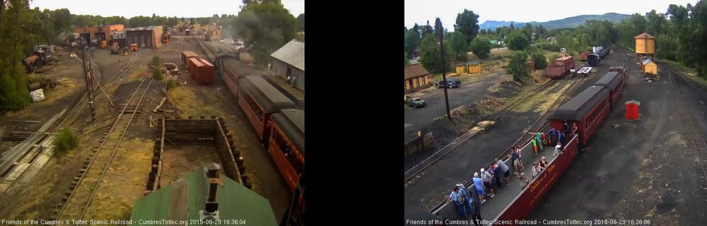 2018-06-29 Passing the tipple we see Frank waving and that caboose I though was on the back.jpg