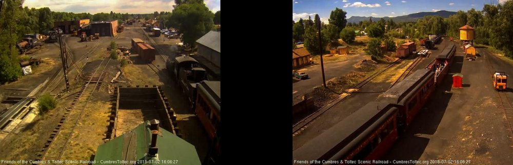 2018-07-02 The train passes the tipple as Frank waves from the open gon.jpg