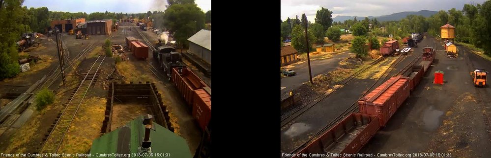 2018-07-05 Passing the tipple we see the train to be used by the July school train.jpg