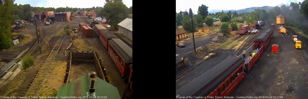 2018-07-09 We see Frank waving from the open gon as the train passes the tipple.jpg