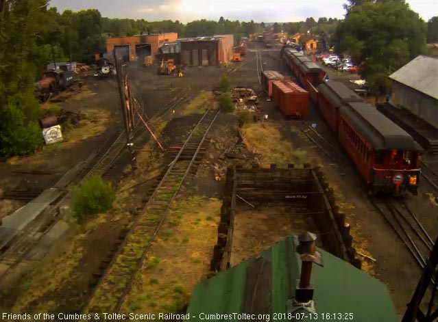 2018-07-13 The parlor platform is empty except the trainman on the steps.jpg