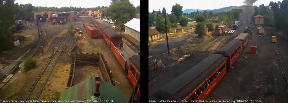 2018-07-16 The 8 car train is passing the tipple.jpg