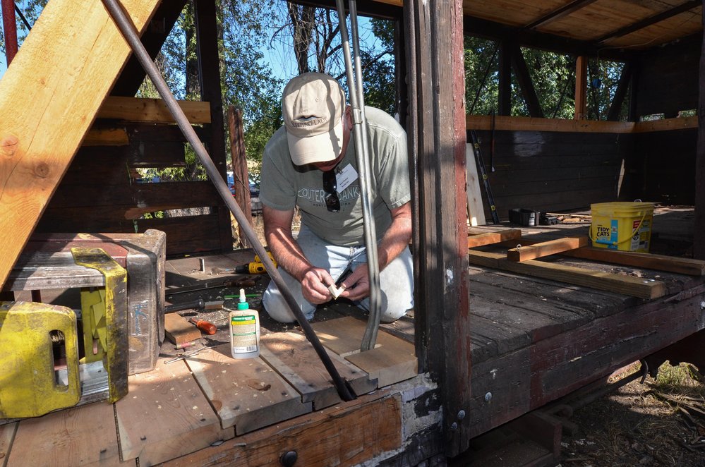 2018-07-24 The conduit for wiring inside the box car is being done.jpg