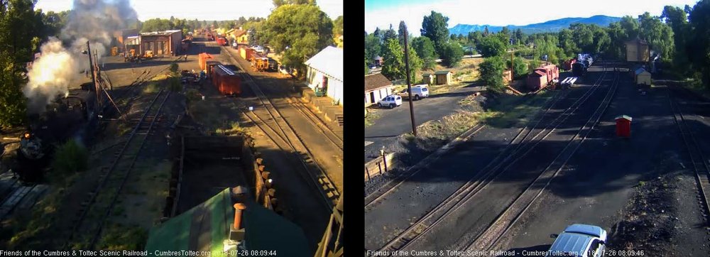 2018-07-26 The 463 has gone down to the tank as the 488 comes to the pit.jpg