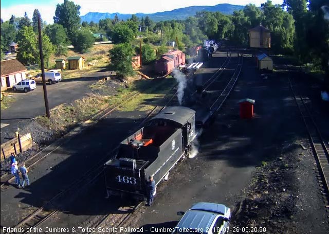 2018-07-26 The 463 backs toward the coal dock lead with a really empty bunker.jpg