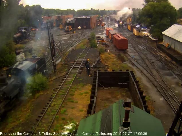 2018-07-27 The 489 moves forward as the hostlers get ready to do a roll by of the train.jpg