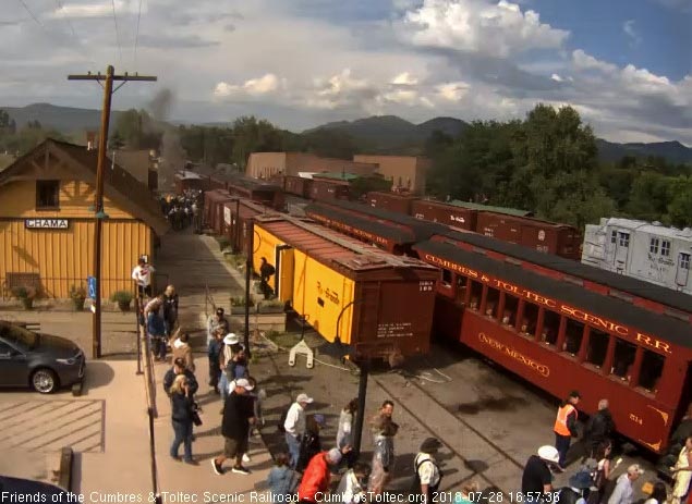 2018-07-28 The train is now loading as people file to the parlor car.jpg