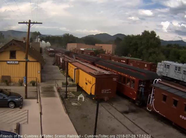 2018-07-28 As the train departs, we see the same caboose that was on last nights Moonlight train.jpg