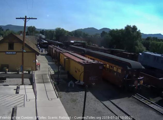 2018-07-29 The conductor is aboard the parlor New Mexico as the train begins to move.jpg