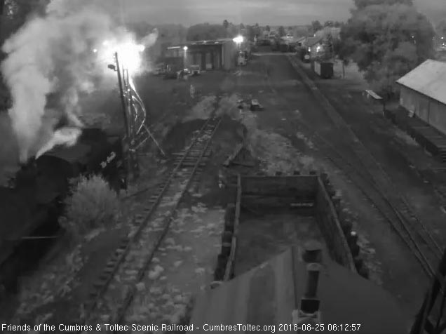2018-08-25 The cams are still in B&W as the first locomotive comes to the pit.jpg
