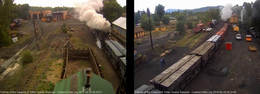 2018-08-25 The 484 gets up to the tipple as the 483 passes the tank.jpg