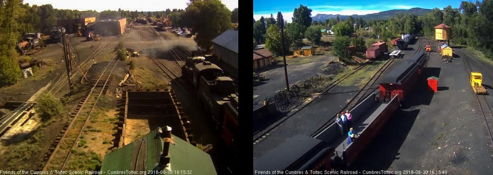 2018-08-30 The train is passing the tipple with only 4 passengers in the open gon besides the docent.jpg