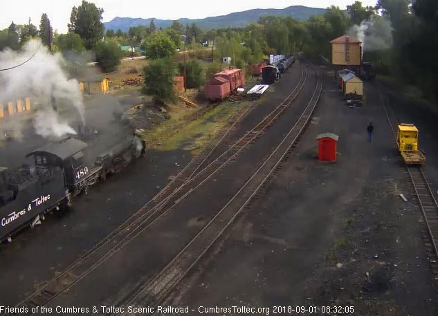 2018-09-01 The 489 is at the coal dock and 487 is getting water at the tank.jpg