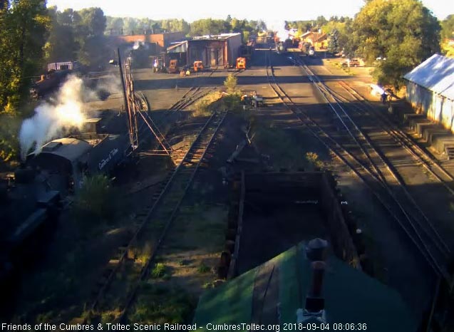 2018-09-04 The hostlers have left the 488 on the south yard lead as 489 gets cleaned.jpg