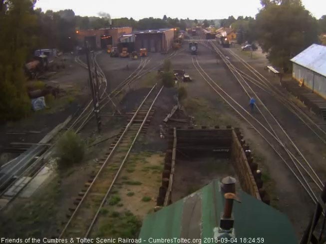 2018-09-04 The 488 is back in the depot track to retrieve the RPO and coach.jpg