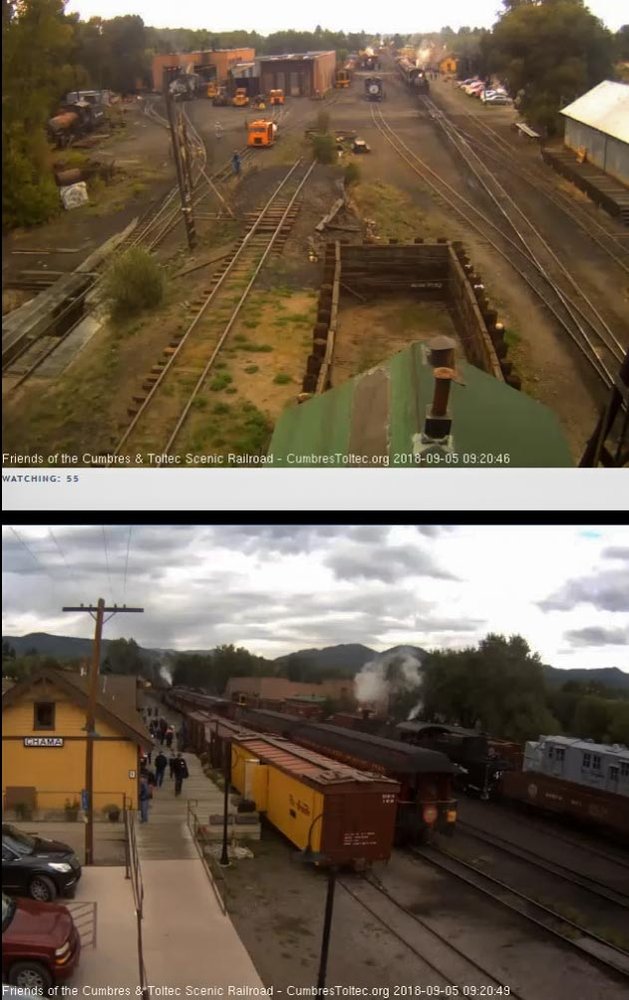 2018-09-04 The regular train is now in loading positon.jpg