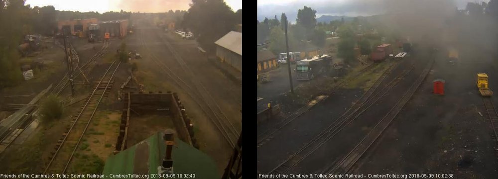 2018-09 You can barely see the parlor through the smoke as it passes the tank.jpg