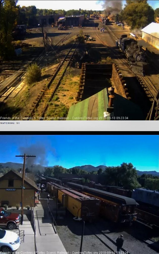 2018-09-10 The train is now in loading position as 487 heads to the coal dock.jpg