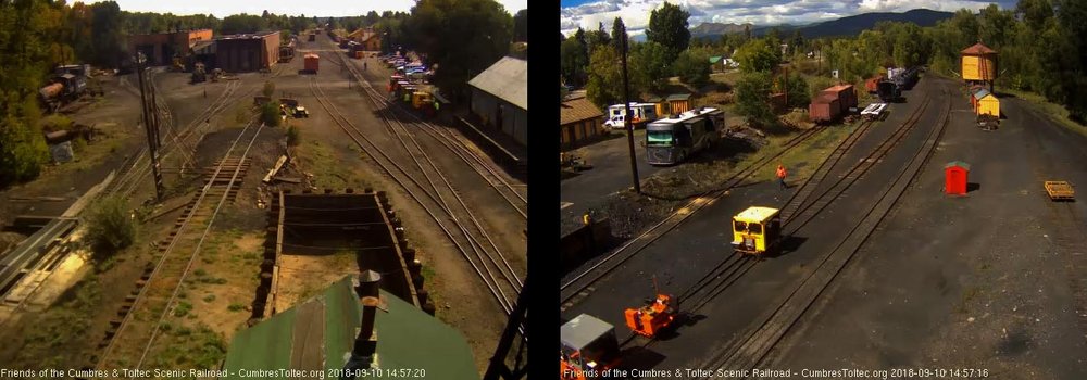 2018-09-10 They have stopped by the access road so they can be loaded on trailers for the ride to their homes.jpg