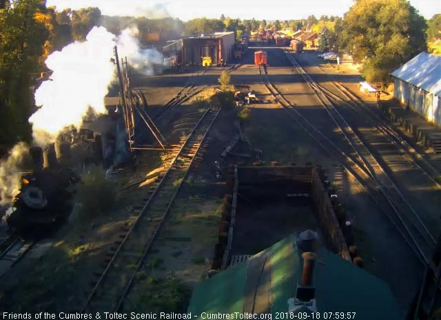 2018-09-18 463 is moving over the pit so the hostlers can clean its fire.jpg