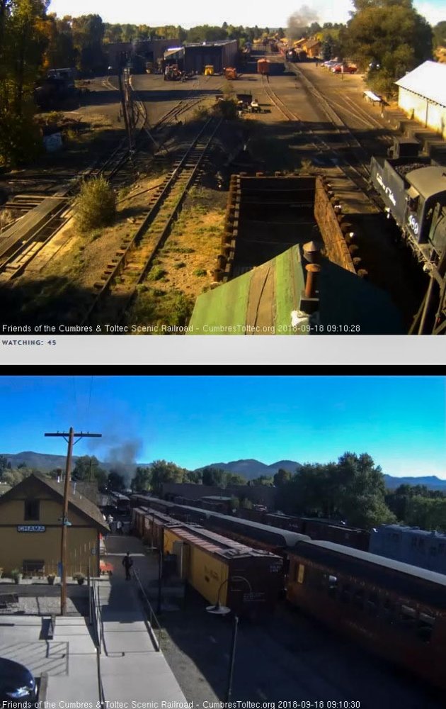 2018-09-18 The 463 has coupled onto the train so its 10 cars today.jpg