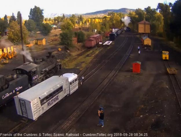 2018-09-26 The Goose passes the 489 sitting at the coal dock.jpg