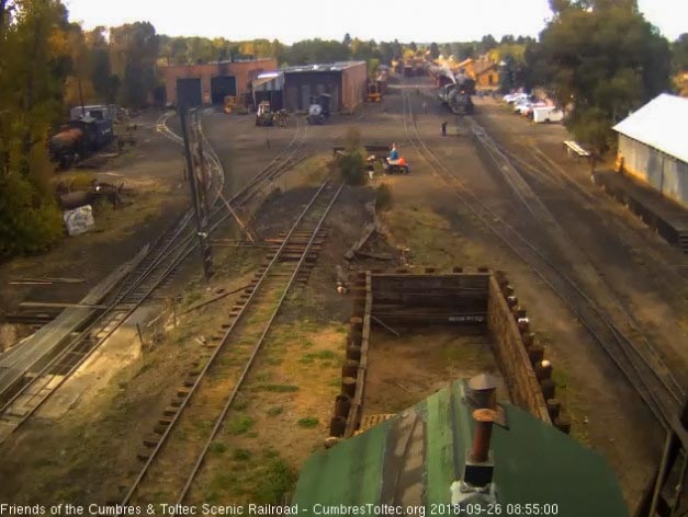 2018-09-26 The 489 is now waiting on its road crew partially in the south yard lead.jpg